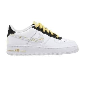 NIKE Air Force 1 '07 LV8 "Gold Links Zebra Print" Sneakers Size 6.5